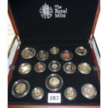 Royal Mint: 2014 UK Premium Proof 15 coin set, boxed