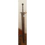 Replica medieval forged iron sword