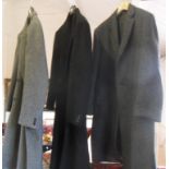 Vintage clothing - three men's wool overcoats