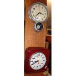 Bengt EK design aluminium wall clock (missing timer), and a Kienzle wall clock