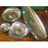 Borrowdale stainless steel long dish and three others similar