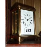 Edwardian brass carriage clock