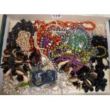 Large quantity of vintage costume jewellery