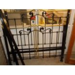 Victorian brass and iron 4'6" double bed