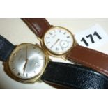 Two vintage Accurist men's wrist watches