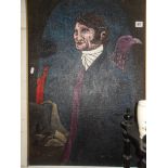 Oil on canvas of a man in Edwardian suit, artist unknown, c.1970s