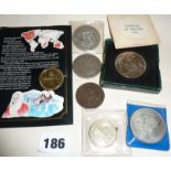 George IV 1821 Silver Crown, 1937 Silver Crown, commemorative £2 coins and others