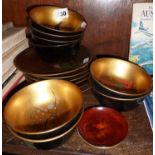 Japanese lacquer bowls & plates