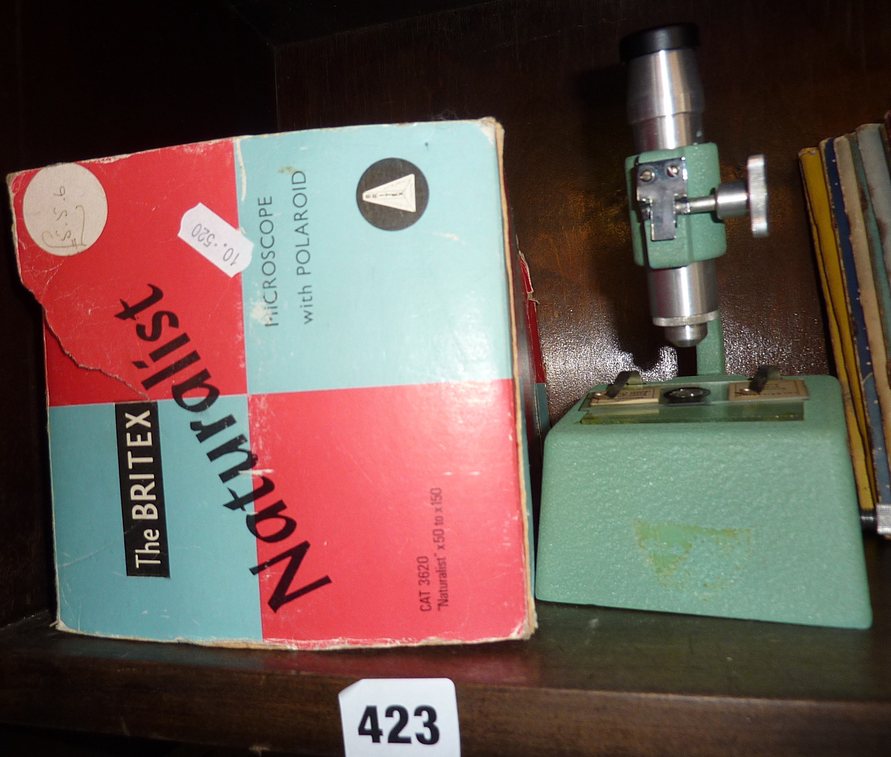 The Britex Naturalist microscope with card box