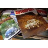 Collection of assorted Autosport magazines, c. 1970's, some Citroenian magazines and others, and a