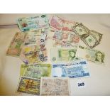Assorted old and vintage banknotes