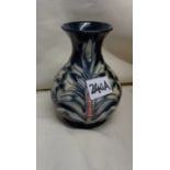 Moorcroft Snakeshead pattern vase, 6" high, marked WM