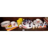 Carltonware china Golliwog bandstand with band, similar breakfast sets for Robertsons and other