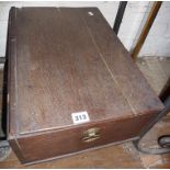 18th c. oak Bible box