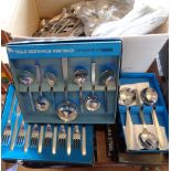 Large quantity of Viners "Chelsea Steel" stainless steel cutlery (some boxed)