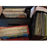 Collection, in 3 boxes, of assorted vinyl LP's, inc. Jazz and Cliff Richard