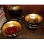 Japanese lacquer bowls and plates