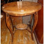 Oval oak occasional table