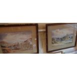 Pair of Edwardian English watercolour landscapes