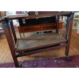 1930s oak "Adap-Table" metamorphic tea trolley/table