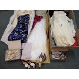 A large quantity of ladies clothing of various sizes comprising dresses, coats,