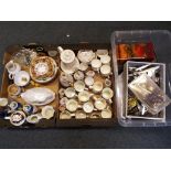 A good lot to contain three boxes of ceramics and cutlery,