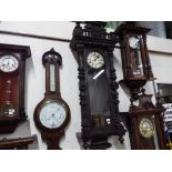A good Vienna-styled twin weight wall clock by Gustav Becker,