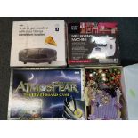 A good mixed lot to contain an Atmosfear DVD board game, a sandwich toaster in original box,