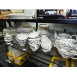 Royal Doulton - approx 38 pieces of Royal Doulton ceramic tableware decorated in the almond willow