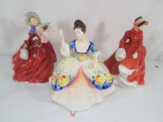 Three Royal Doulton lady figurines entitled Louise HN3207,