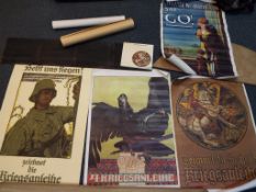 Military - six reproduction posters rela