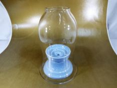 Wedgwood - a large candle holder with gl
