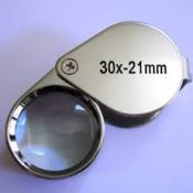 A Jeweller's loupe, 30 x magnification,