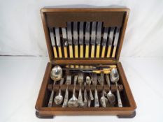 A silver plated canteen of cutlery - This lot MUST be paid for and collected, or delivery arranged,