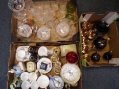 A good lot to include a quantity of glassware drinking glasses, bowls and similar,