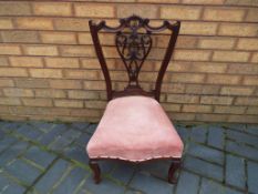 A good quality oak nursing chair with upholstered seat Est £30 - £50 - This lot MUST be paid for