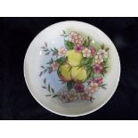 Moorcroft Pottery - a large pedestal bowl decorated with Apple Blossoms,