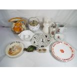 A good mixed lot of ceramics to include Gresley Ware advertising Double Diamond,