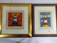 Adam Busby - an original painting entitled 'Out of the Light', signed lower right, mounted,