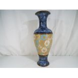 Doulton Lambeth / Doulton Slaters - a Doulton Lambeth / Doulton Slaters baluster vase decorated