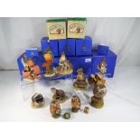 Arden Sculptures - eight figurines depicting animals of which seven with original boxes,