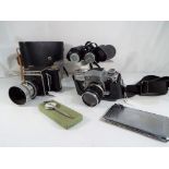 Two vintage cameras comprising Miranda Automex III,