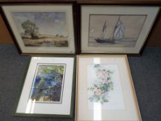 A watercolour depicting a Pastoral by Eileen Smith, signed by the artist lower right,
