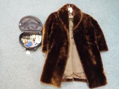 A costume jewellery carry case by Souvenir Luggage containing a quantity of good quality costume