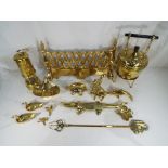 A good lot to contain a quantity of ornamental brassware - This lot MUST be paid for and collected,