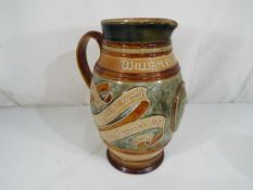 Doulton Lambeth - a large Doulton Lambeth jug depicting William Ewart Gladstone and motto,