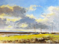 An oil on board by Graham Kay entitled Call of the Wild, Heswall,