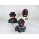 Three novelty mechanical cast iron money banks to include The Salted Peanut Man (3) Est £40 - £60 -