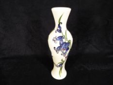 Moorcroft Pottery - a slimline vase deco