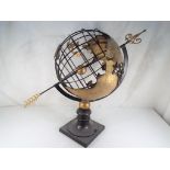 A good quality armillary spear, 54 cm (h).